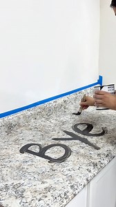 This turned out way better than I expected 🤯 Be honest, would you ever paint your countertops?! Comment “paint” to get a link sent to your messages of the paint and supplies I used! #kitchenmakeover #diyhomeprojects #diykitchen #diyhomeimprovement | Redesign by Bre