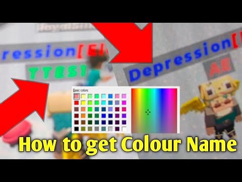 How to get Colour Name in Blockman Go!!