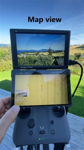 DJI RC PRO 2 with dual screen setup #djidrone #dji #drone #djiglobal #quadcopter #mavic4pro #djmavic