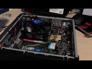 Thin ITX system installation [mounted into Antec ISK-110 case]