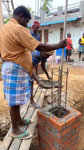 Magnificent! column Footing Pillar Design Concrete#design#reels | G.G.Construction