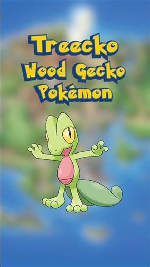Treecko The Wood Gecko Pokémon | Daily Pokédex 252 #pokemon #hoenn #treecko