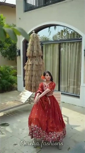 Vichitra silk lehangas #styling #lehenga #vichitrasilk #trending #shorts ‪@OmekaFashions‬