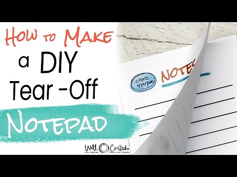 How to DIY a Tear-Off Notepad | What Glues Work Best!