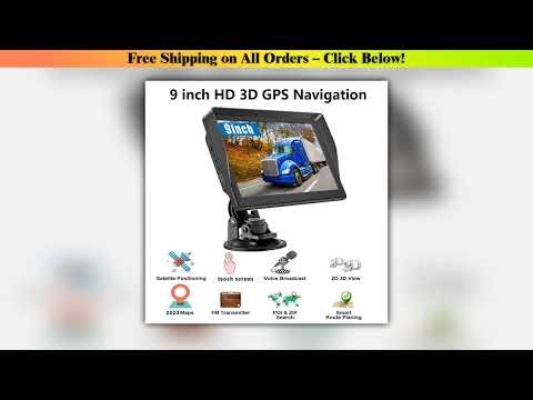 9'' Car GPS Navigation Touch Screen FM Transmitter 256M+8G Europe North America Map Automotive GPS