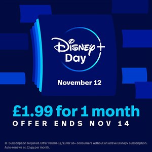 129 reactions · 24 shares | Hours of entertainment for just £1.99? Now that’s something worth celebrating!  Don’t miss our exclusive Disney+ Day offer, today through November 14. Visit the link for more! | Disney+ | Facebook