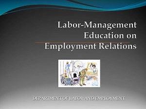 WATCH: Labor Management Education on Employment Relations Video created by: DOLE-NCR PAPAMAMARISAN Field Office Link available on our: Website (via shortened URL) at http://bit.ly/dolencrweb-videos and YouTube Channel at https://www.youtube.com/c/DOLENCRVideos #NCRdolecommunications | Department of Labor and Employment - National Capital Region