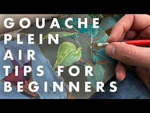 10 TIPS For Gouache Plein Air Painting! | WHAT YOU NEED TO KNOW