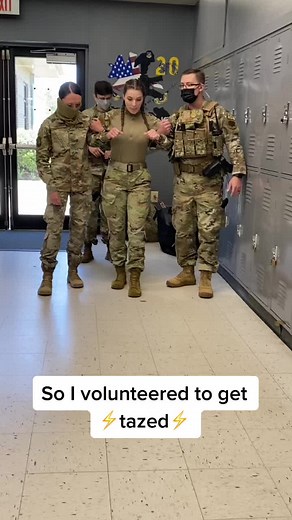 Military Women Tased in Taser Training | USA Security Forces