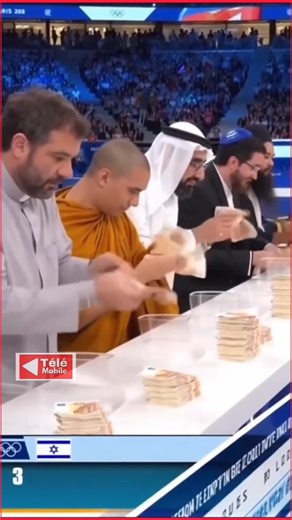 🟥 Finale olympique du comptage de billets 🥇💰 Le Rabin c'est le GOAT 😂😂😂 #JeuxOlympiques | La Télé Mobile
