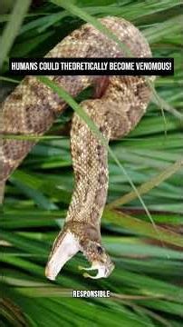 Humans actually carry the genetic blueprint for venom! #venom #human #facts