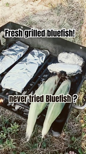 Cooking up fresh bluefish at OBX