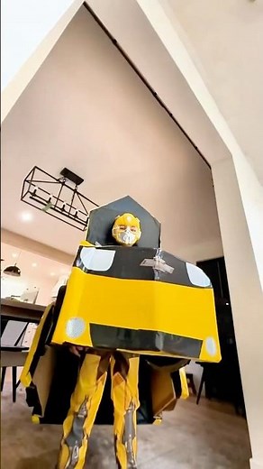 Core memory unlocked 🐝💛 Easy DIY Bumblebee Transformers Costume #asmr #halloween #halloweencostume
