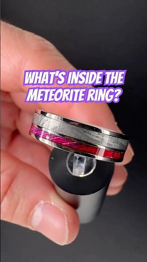 I Zoomed Into a Meteorite Ring… #meteorite #meteoritering #spacejewelry #cosmos #luxuryjewelry #Ring