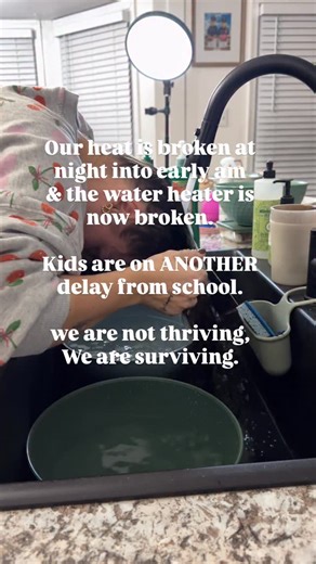 Courtney | Virginia Beach, VA on Instagram: "If you have texted me. No you didn’t. 🤣 I can deal with the 67 degree house because we have heaters and blankets.. But washing your hair in water so cold that your nips could slice bread … hard pass dude."