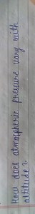 How does atmospheric pressure vary with altitude?... | Filo