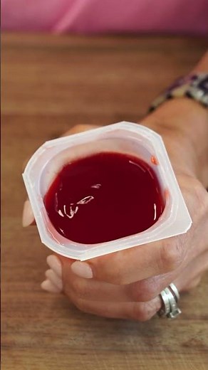 How to Make Walking Strawberry Jello Salad #shorts