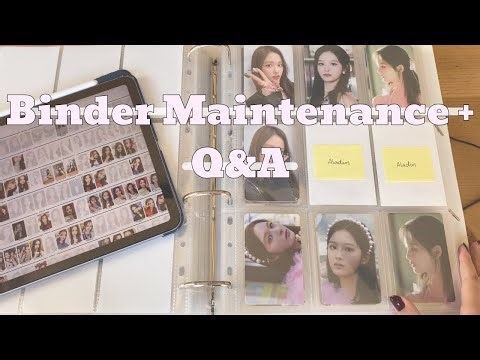 binder maintenance + q&a | setting up my binders and answering your questions!