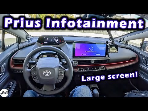 2023 Toyota Prius – Infotainment Review | 12.3" Touchscreen How-To-Use, Apple CarPlay & Android Auto