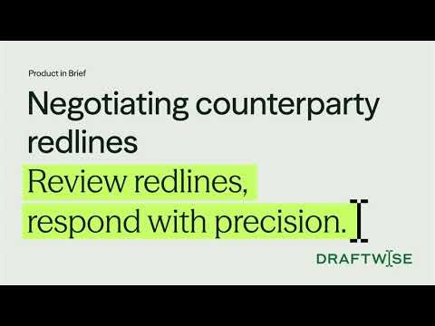 Product in Brief: Respond to Counterparty Redlines