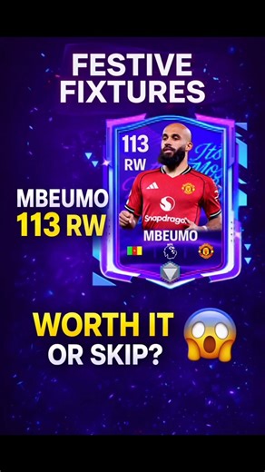 Mbeumo Beast or Bust? 🤯 Festive Fixtures Card Review !! #fcmobile #shorts #eafcmobile