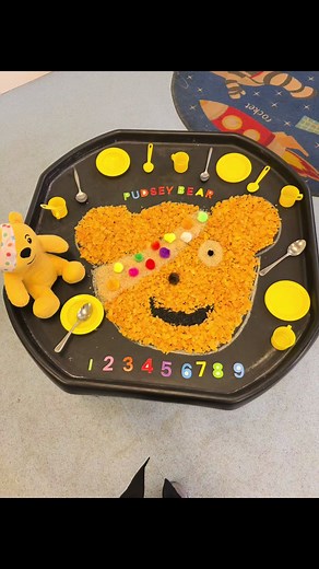 Pudsey Bear Themed Tuff Tray Ideas for Children in Need