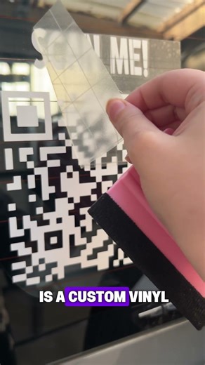Custom Vinyl QR Decal