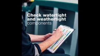 We are carrying out ongoing watertight and weathertight integrity inspections during routine port State control. Routine checks will help to pick up maintenance issues before they become a problem. Find it, fix it, and keep your ship watertight. Read more: http://ow.ly/KpF850NBNzZ | Australian Maritime Safety Authority - AMSA