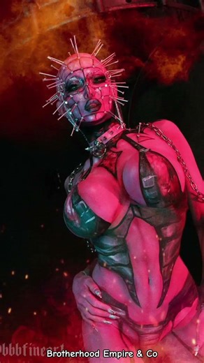 JOSIE STEVENS 🧬🇺🇸 Fantástica propuesta #Cosplay encarnando a #Pinhead #Cenobitas #Bimbo #Hellraiser