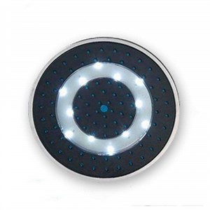 [Hot Item] Bathroom Accessories Head LED Overhead Matt Black Brush Nickel Shower Head