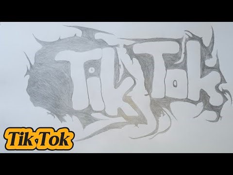 Tik Tok Draw 🎨 | Pencil Shading Tattoo Art |Tik Tok Name Tattoo
