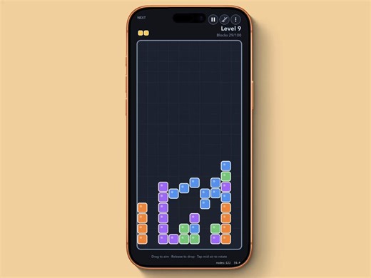 My Upcoming Game 🎮Classic Tetris, with Jelly 🍮 Effect Made with SpriteKit #Xcode #iOS