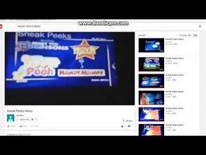 Sneak Peeks Menu for The Many Adventures of Winnie the Pooh: Friendship Edition DVD 2007