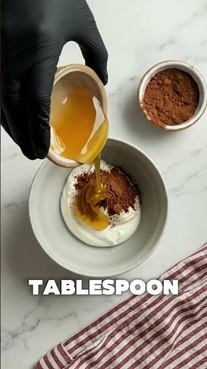 High-Protein Chocolate Greek Yogurt | Quick 4-Ingredient Dessert #easyrecipe