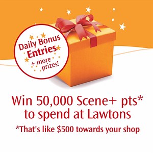 Our newest contest starts TODAY! Enter for your chance to win 50,000 Scene points (that's a $500 value!) or one of FIVE $50 Lawtons Gift Cards! Make sure to enter once each day: https://bit.ly/47jHDfT Come back again tomorrow for another chance to win! Full Rules: https://bit.ly/47jHDfT #TheMostThoughtfulGift | Lawtons Drugs