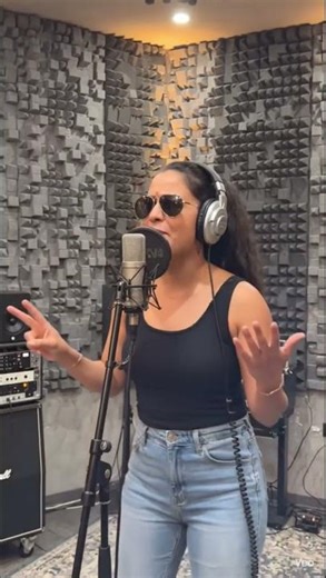 @Female Singer Recording Song in Studio 🎶 | Amazing Voice CoverGirl Singing in Studio 🎤 |