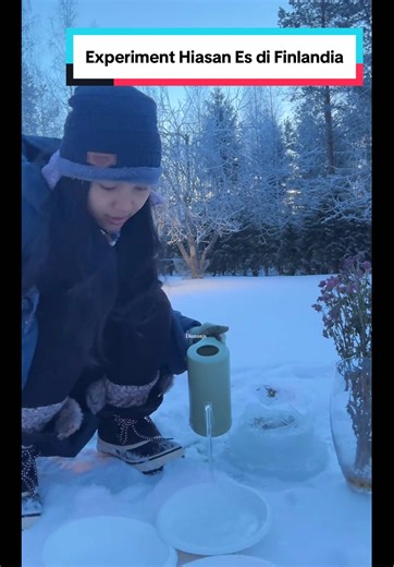 Eksperimen Hiasan Es di Suhu -15°C di Finlandia