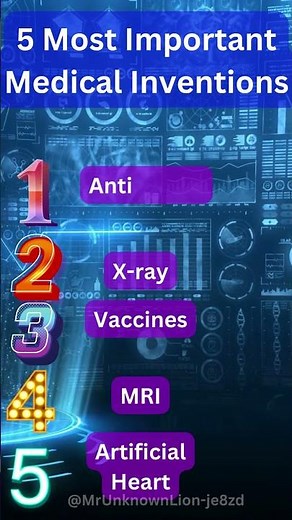 Top 5 Most Important Medical Inventions