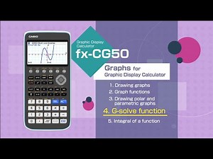 CASIO Graphic Display Calculator －Graphs 4.G-solve function