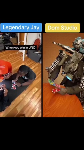 Play Uno with Friends: Legendary Jay vs Dom Studio