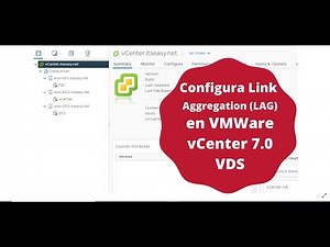 Como configurar Link Agregation Group (LAG) en VMWare vCenter Server 7.0 Distributed Switch (VDS)