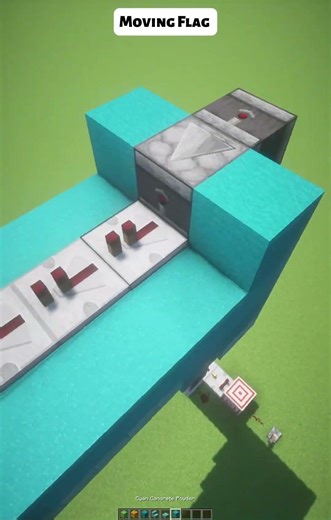 Moving Flag Build HACKS In Minecraft! #minecraft #builds #building