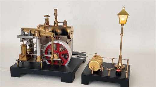 Watch Steam Engine Model with Boiler and Lamp Scene on Amazon Live