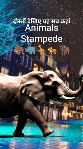 Animals Stampede #animals #animalstampede #animal #fun #elephant #lion #rhino #funny #zebra #shorts