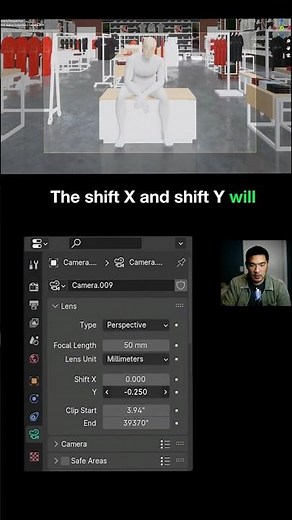 Blender Cameras - Shift X, Shift Y and Framing #blender #blender3d