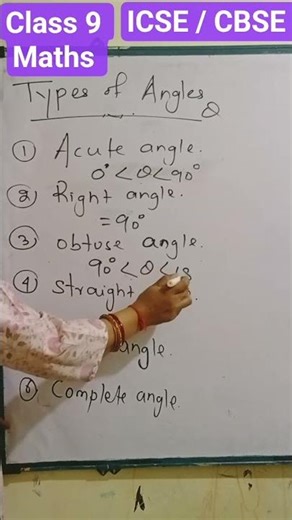 " Types of Angles"#class 9 # mathsshorts # Basics of geometry.