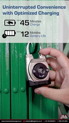 eGeeTouch 5th Gen Weatherproof Intelligent Padlock | NFC & Bluetooth Smart Lock | Keyless Outdoor