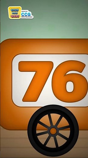 71–80 Counting Train 🚂 Learn Numbers Fast #shorts #kidssongs #counting