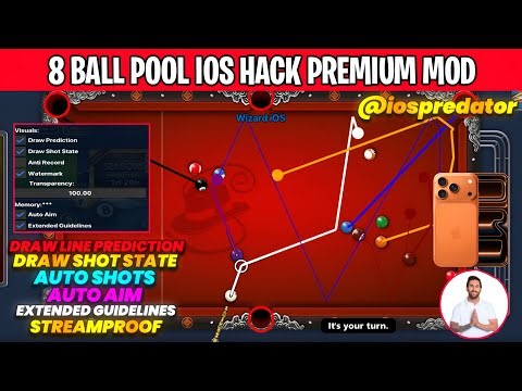 8 Ball Pool Hack iOS 2025 ! 8 Ball Pool Hack for iOS ! Non Jailbreak ! [ Autoplay + Longlines ]