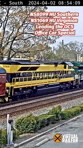 6.8K views · 282 reactions | Norfolk Southern Heritage Units lead the Office Car Special at Thomasville, NC #reels #trainspotting #trainvideo #trains_of_instagram #railroads_of_america #railfans #railways #officecarspecial #thomasvillenc #virtualrailfan #webringthetrainstoyou #norfolksouthern #norfolksouthernrailroad #trainreels #NS1069 #NS8099 | Virtual Railfan | Facebook